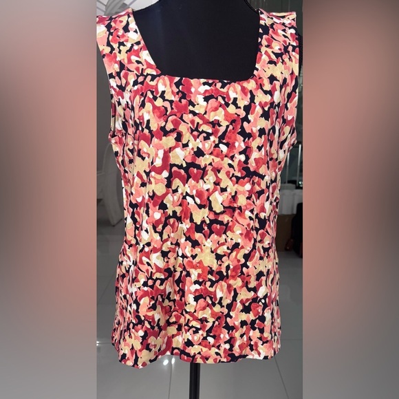 C- Chicos Floral Print square neck Tank Top NWT - Picture 15 of 17